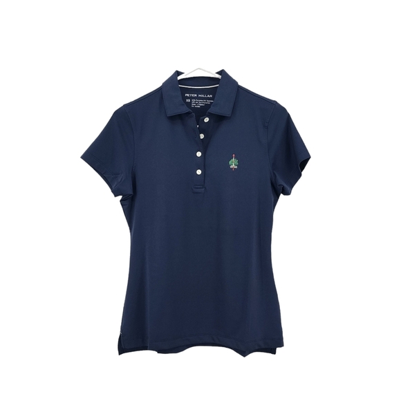 Peter Millar X Merion Golf Club Women's Fitted Short-Sleeve Polo - XS - Picture 1 of 5